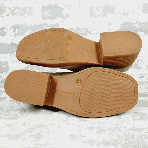 New Lucky Brand LK-Kazey Tan Suede Leathe Ankle Boots M170 - Picture 7 of 11